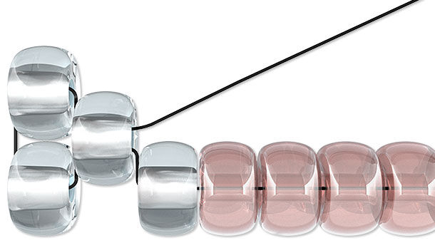 Illustration of beading stitch